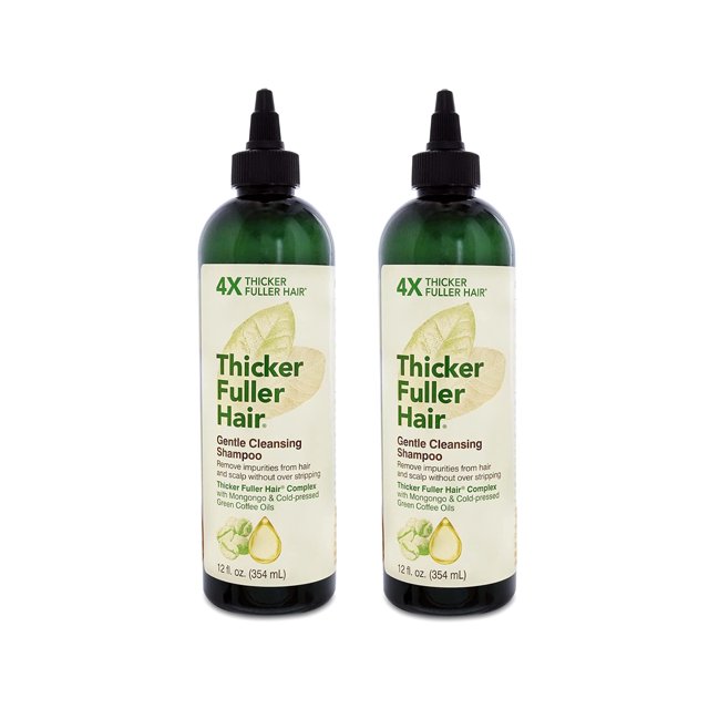 Thicker Fuller Hair Gentle Cleansing Shampoo 12 Fl. Oz. Pack of 2