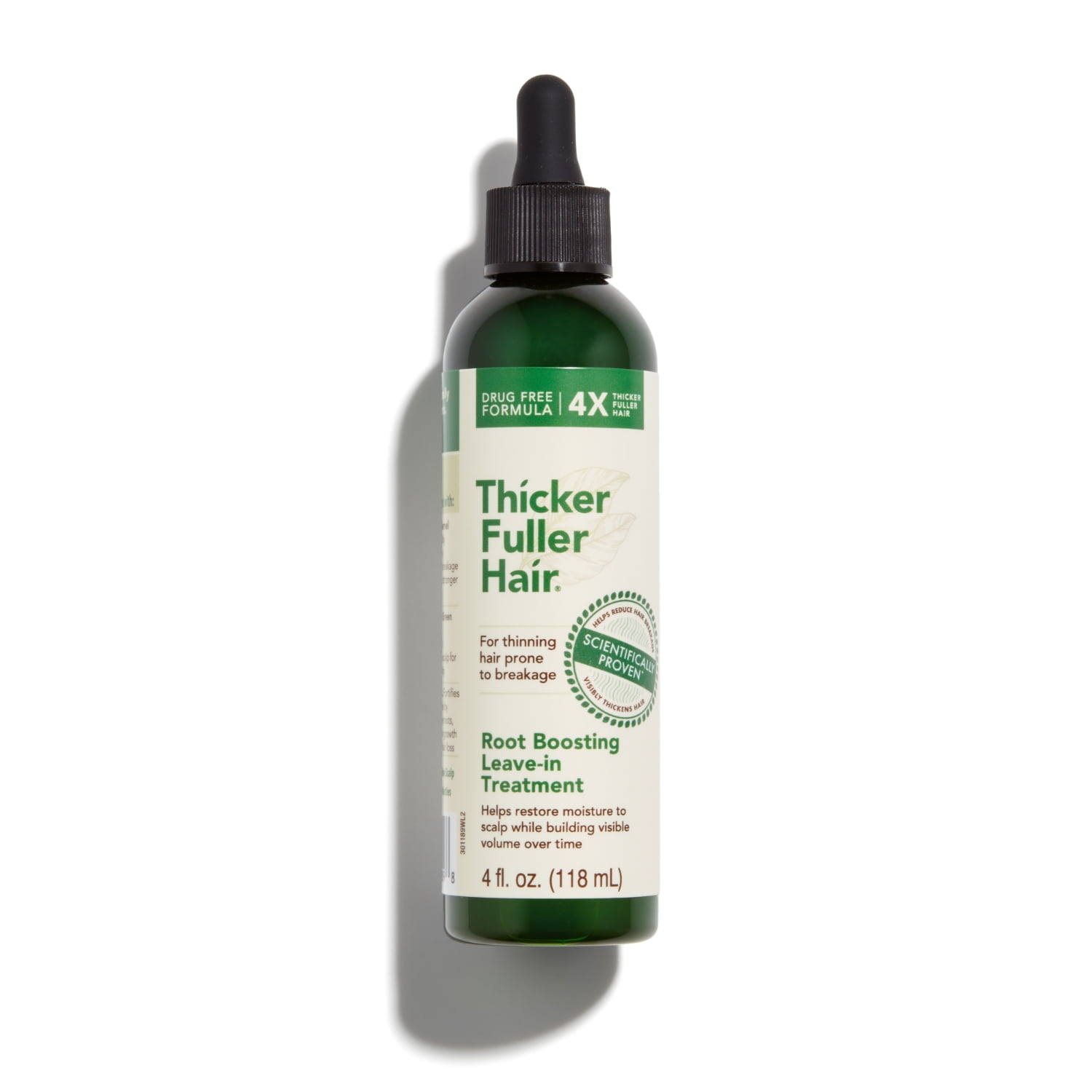 Thicker Fuller Hair Scalp and Root Treatment with Mongongo Oil and Green Coffee, 4 oz