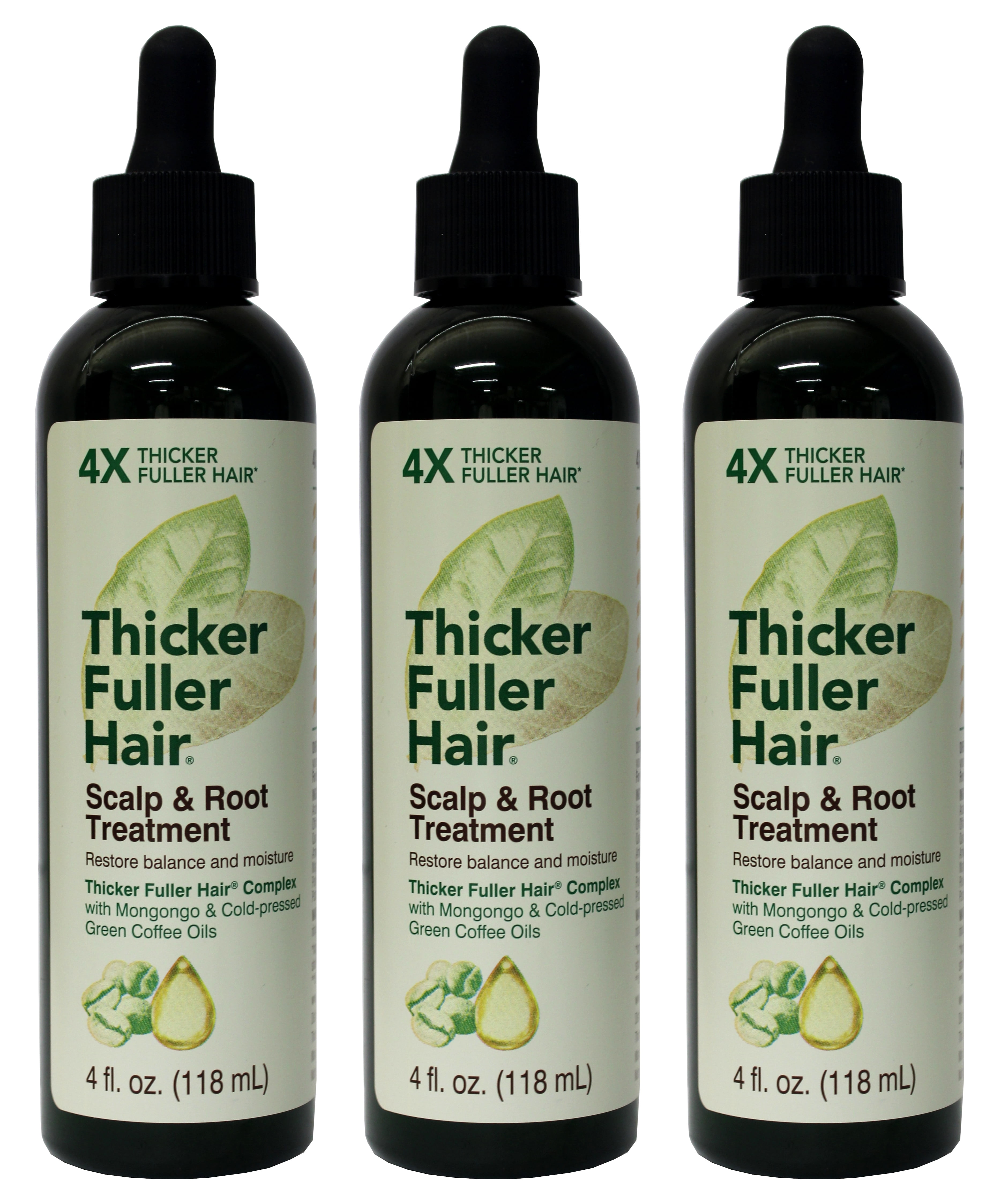 Thicker Fuller Hair Scalp and Root Treatment, 4 fl oz (3 Pack