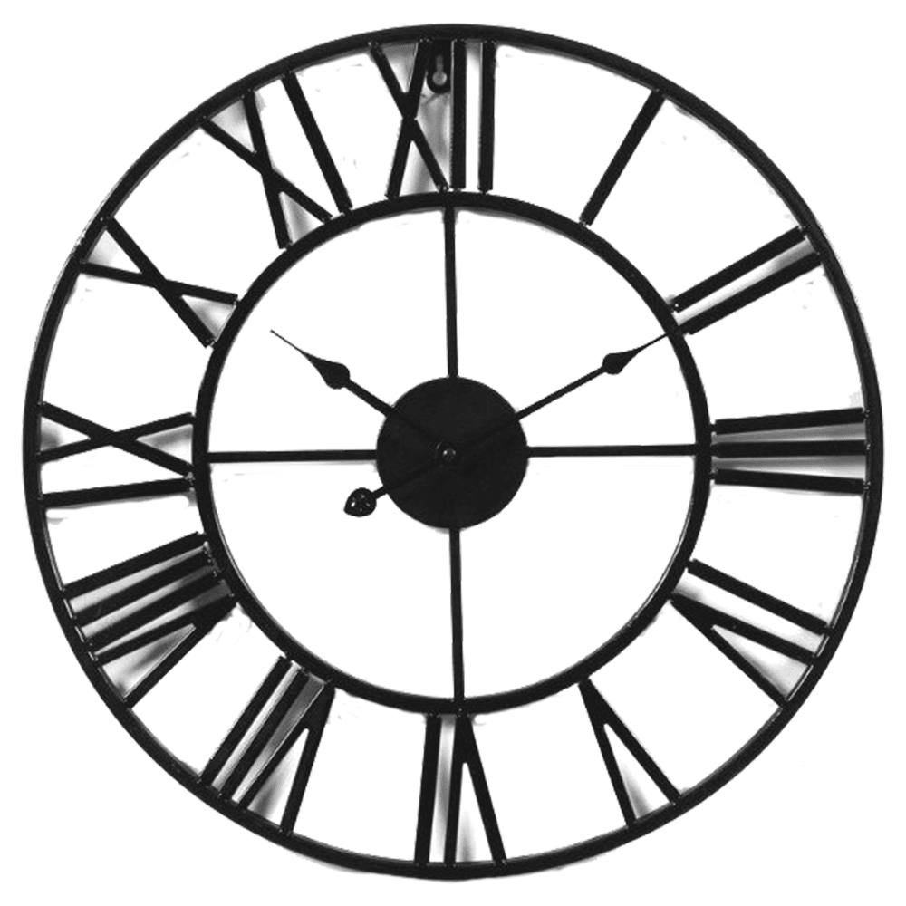 Thicker Metal Large Wall Clock Home Decorative Industrial Clocks with Big Arabic Numerals,Retro
