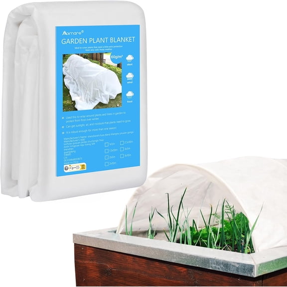 Thicker Plant Covers Freeze Protection 1.77 oz/yd, 10ft x 33ft Reusable | Floating Row Cover for Garden, Frost Cloth Plant Freeze Protection, Plant Blanket for Outdoor Plants