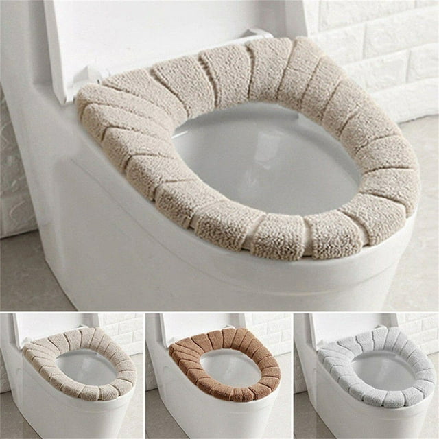 Thicker Soft Bathroom Warm Toilet Seat Cover Pad, Thicker Stretchable