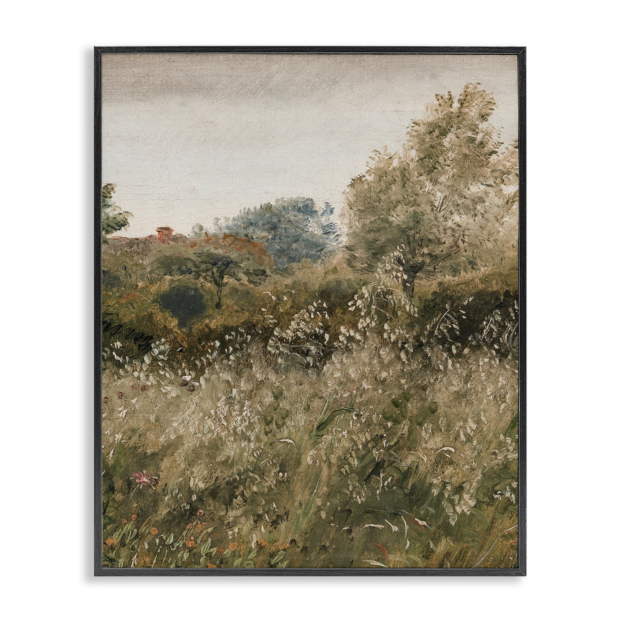 Thicket in Countryside Black Framed Giclee Art, design by Lettered and Lined