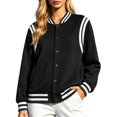 thumbnail image 1 of Thickly Lined Fashionable Baseball Jacket, 1 of 4