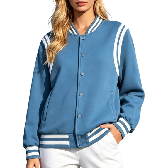 Thickly Lined Fashionable Baseball Jacket