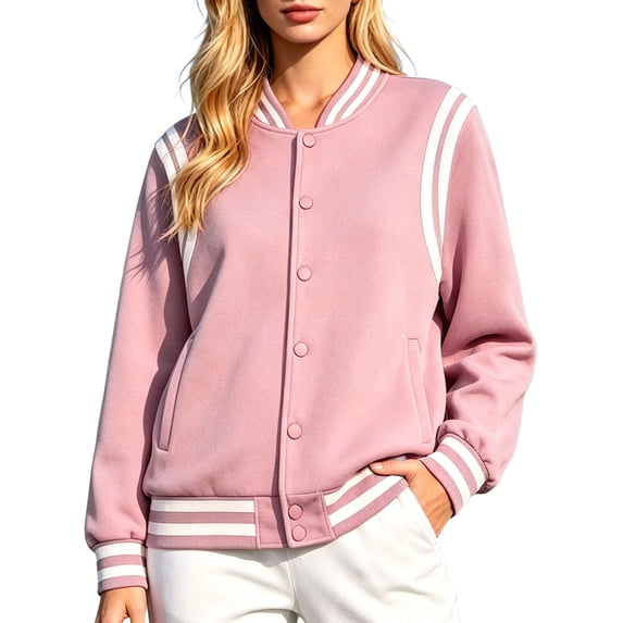 Thickly Lined Fashionable Baseball Jacket