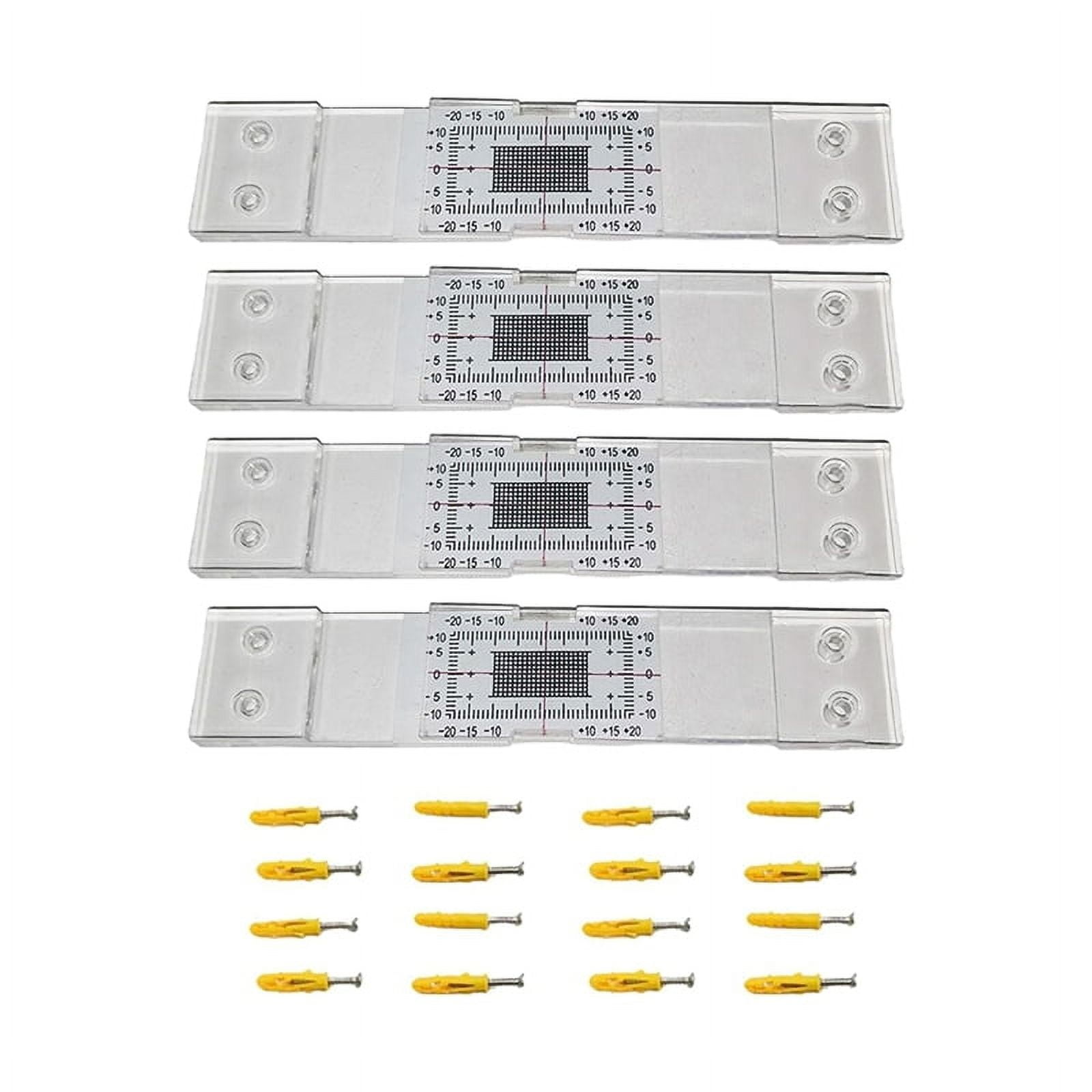 Thickness Gauge 4Pcs Crack Monitoring Record, Standard Tell-Tale Crack Monitor for the Standard and Corner Tell-Tale