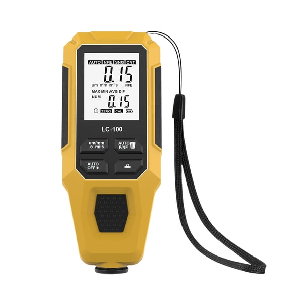 Thickness Gauges Large LCD Display Coating Thickness Gauges 0-2000μm Professional Paint Coating Meter FE & NFE Paint Gauge