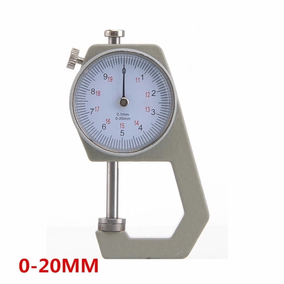 Thickness Round Thickness Tester Dial Indicator Portable Measuring Jewelry Leather Board Equipment0-20MM