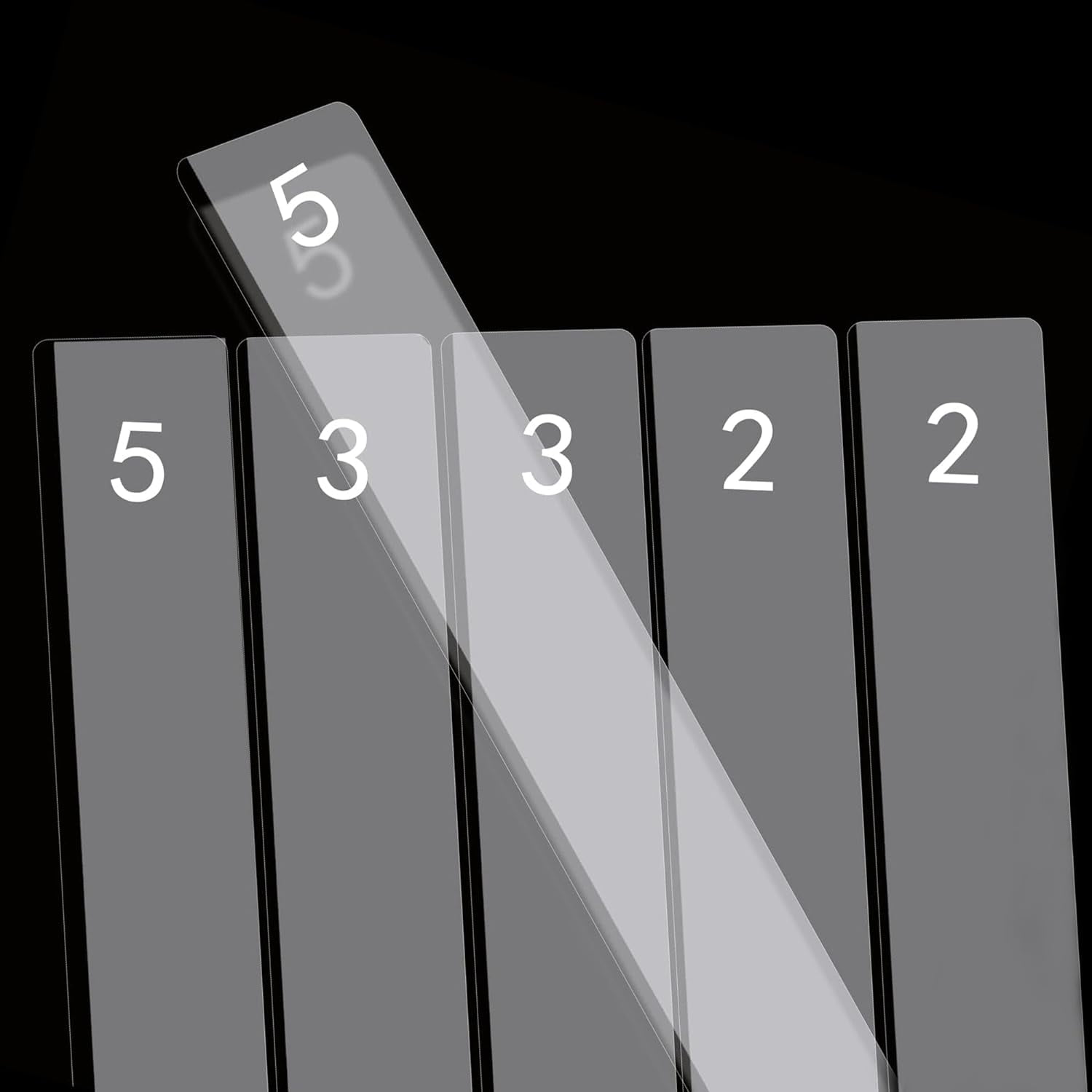 Pin Ruler Shape Thickness Ruler Set for Rolling Pin,0.08