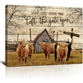 thumbnail image 1 of Thideape Farmhouse Cow Highland Wall Art 12" x 16" Framed Canvas Prints, 1 of 7
