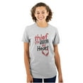 thumbnail image 1 of Thief Stole My Heart Valentines Day Women's Graphic T Shirt Tees Brisco Brands S, 1 of 5