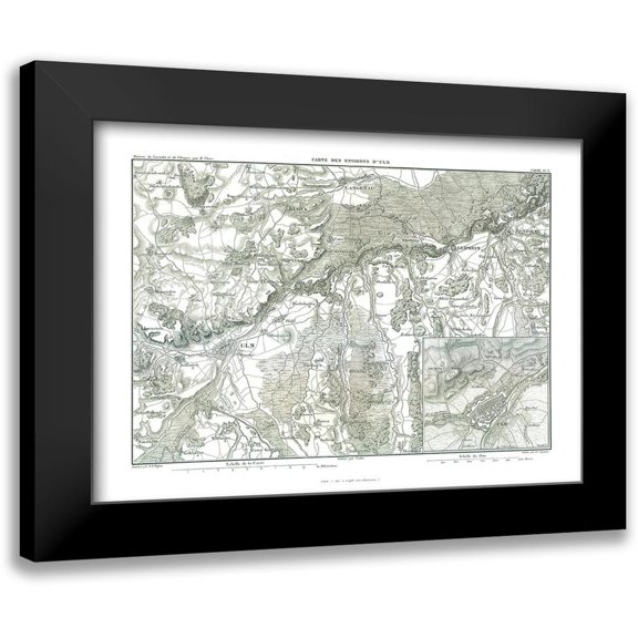 Thiers 14x11 Black Modern Framed Museum Art Print Titled - Ulm Germany - Thiers 1866