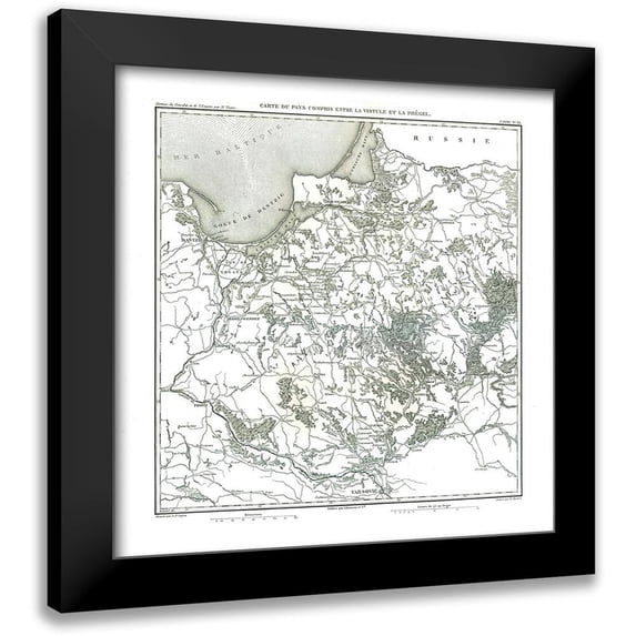 Thiers 20x20 Black Modern Framed Museum Art Print Titled - Europe Poland - Thiers 1866