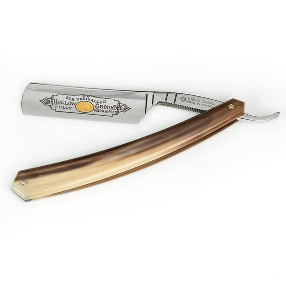 Thiers Issard Straight Razor - Cow Horn Handle (6/8")
