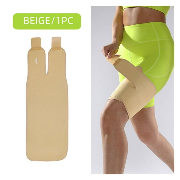 Thigh Brace Hamstring Wrap Compression Sleeve Trimmer S7R9