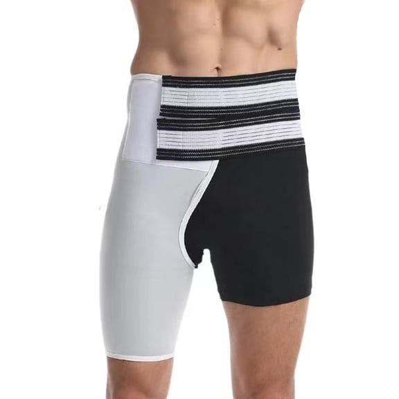 Thigh Compression Bandage with Adjustable Waist Belt Hip Thigh Support Brace Breathable Thigh Sleeve for Muscle Support