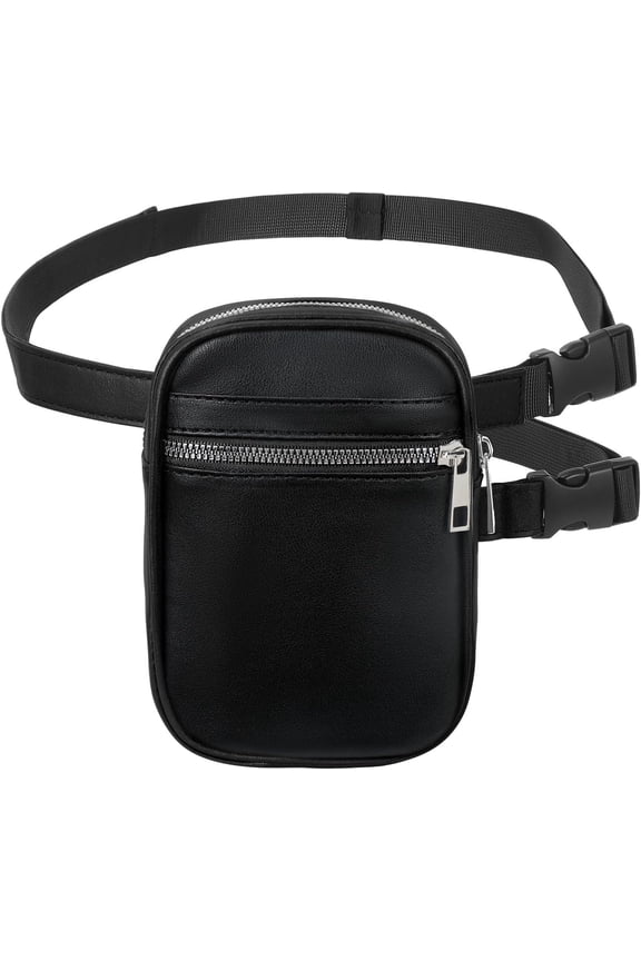 Thigh Harness Leg Bag Fanny Pack for Women Leg Purse Drop Leg Bag, A-Black