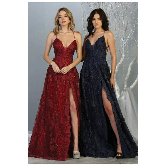 Thigh High Slit Prom Dress