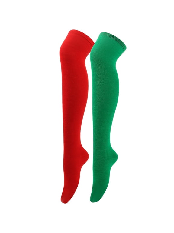 Thigh High Socks for Women Daily Wear Halloween Over Knee Socks Cotton Knee High Socks Costume Gift Halloween Witch Stock Long Thigh High Socks Smooth Look Christmas Socks for Wome
