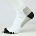 thumbnail image 1 of Thigh High Socks for Men Men's and Women's Athletic Socks Cycling Low Cut Socks Breathable Cushioned Workout Quarter Socks Gray L, 1 of 5