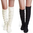 thumbnail image 1 of Thigh High Socks for Women Cable Knit Over the Knee Boot Socks, Long Warm Leg Warmers Winter, 1 of 6