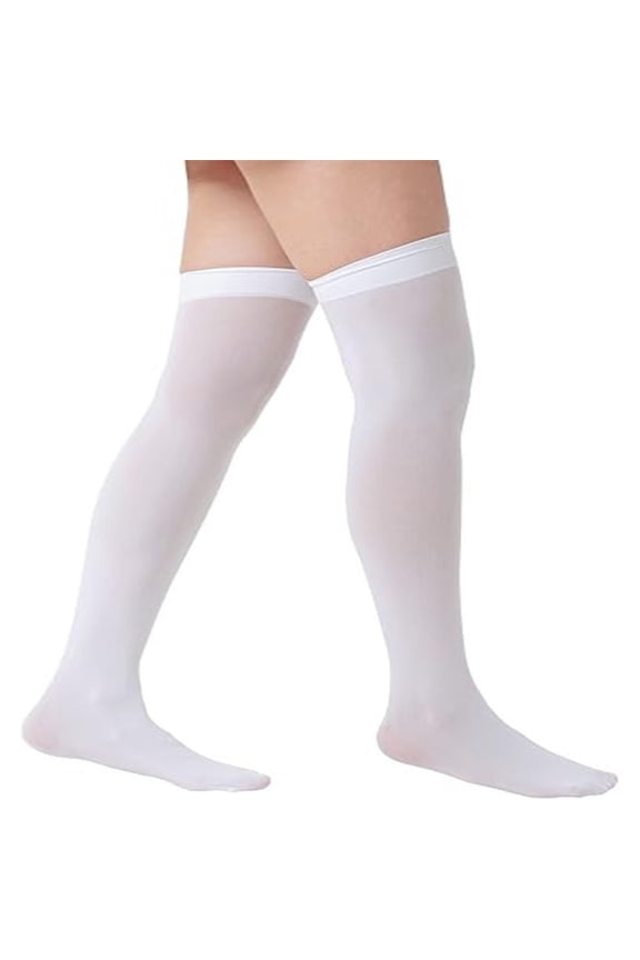 Thigh High Socks for Women Long Tube Stockings Over the Knee Socks Summers Nylon Stockings Halloween Cosplay Stockings