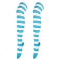 thumbnail image 1 of Thigh High Socks for Women Striped Print Elastic Long Over The Knee Stockings for Daily or Anime Cosplay Party Costume, 1 of 9