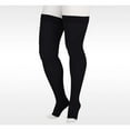 thumbnail image 1 of Juzo 2001 Soft Open Toe Thigh Highs w/Silicone Band Border - 20-30 mmHg Short Black II, 1 of 7