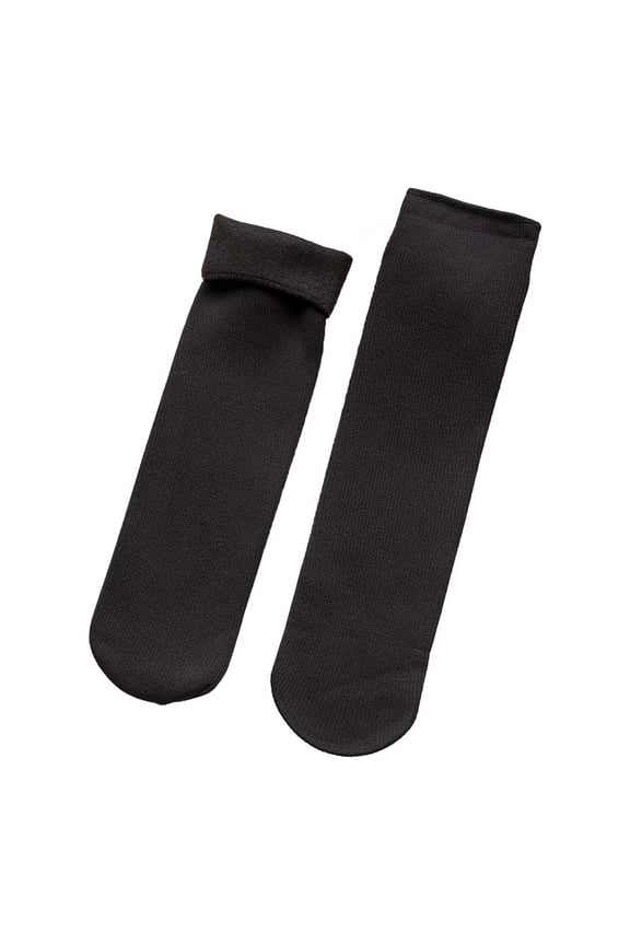 Thigh High Stockings 2 Pairs Women's Winter Extra Thick Thermal Socks Cold Weather Warm Socks Compression Socks for Women Black A