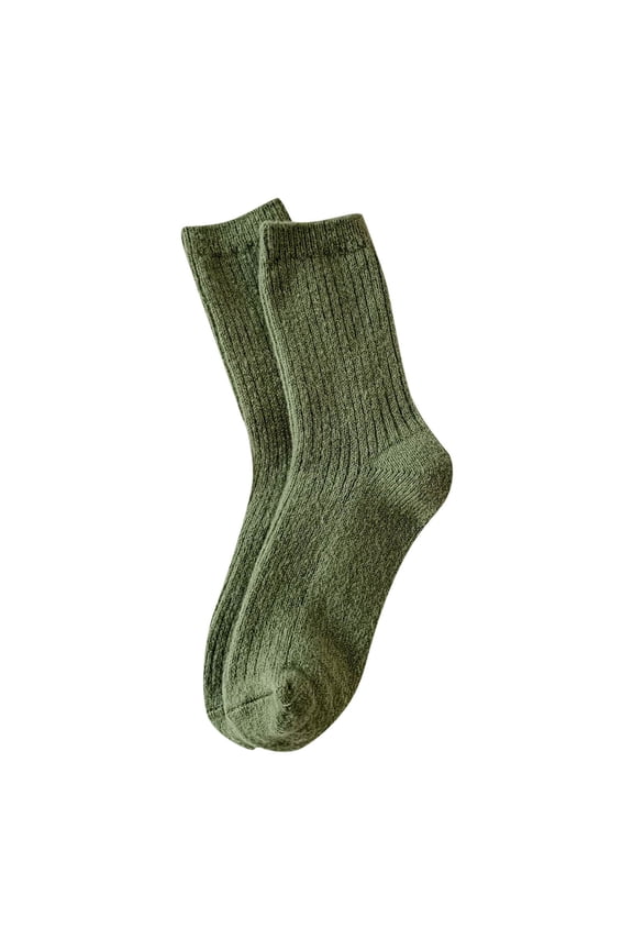 Thigh High Stockings, Stockings for Women, FNGZ Women's Solid Multicolor Thick Warm Mid-Tube Socks for Fall/Winter