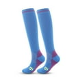 thumbnail image 1 of Thigh High Stockings Unisex Compression Socks for Circulation Athletics Cycling Support Compression Socks for Women Blue S, 1 of 5