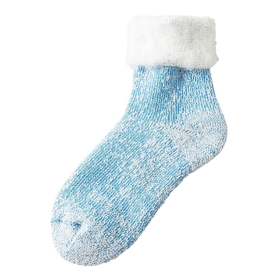 Thigh High Stockings Winter Wool Thickened Stockings Warm Ski Yarn Snow Socks for Cold Weather Compression Socks for Women Blue A