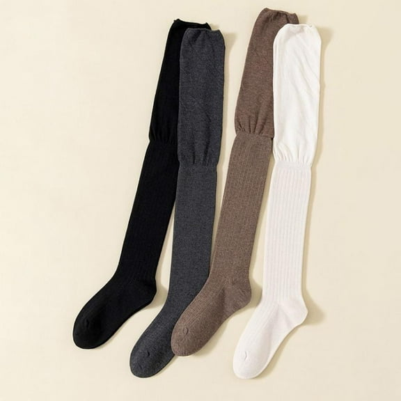 Thigh High Stockings Women Over The Knee Female Long Socks Thermal Warm O8N1