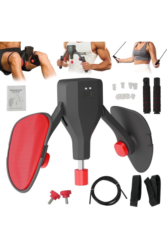 RICAN Thigh Trainer 22-77LBS - Pelvic Floor Equipment with LED Display, Hip Trainer Kegel Exerciser, Inner Thigh Exerciser for Men & Women Home Gym