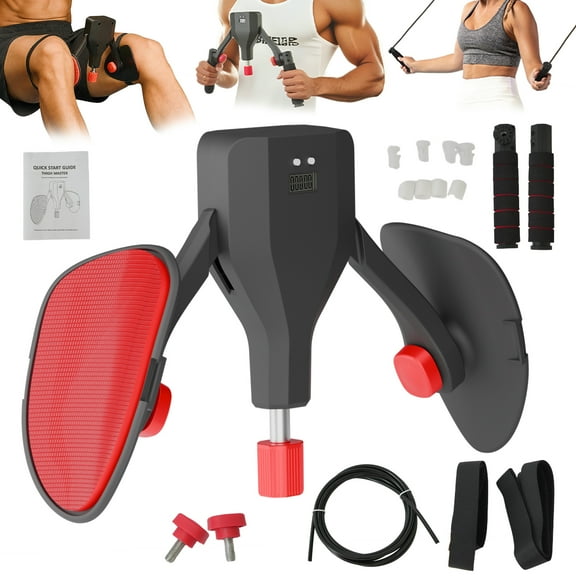 RICAN Thigh Trainer Adjustable Resistance 22-77LBS, Hip Shaper Trainer Machine with Display Counter, Leg Exercise Equipment for Men & Women