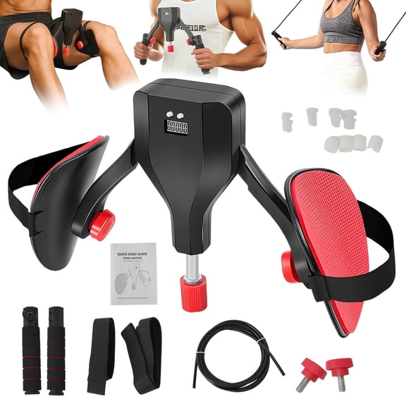 Rican Thigh Trainer, Adjustable Resistance 22-110LBS, Hip Shaper Trainer Machine with Display Counter, Leg Exercise Equipment for Men & Women