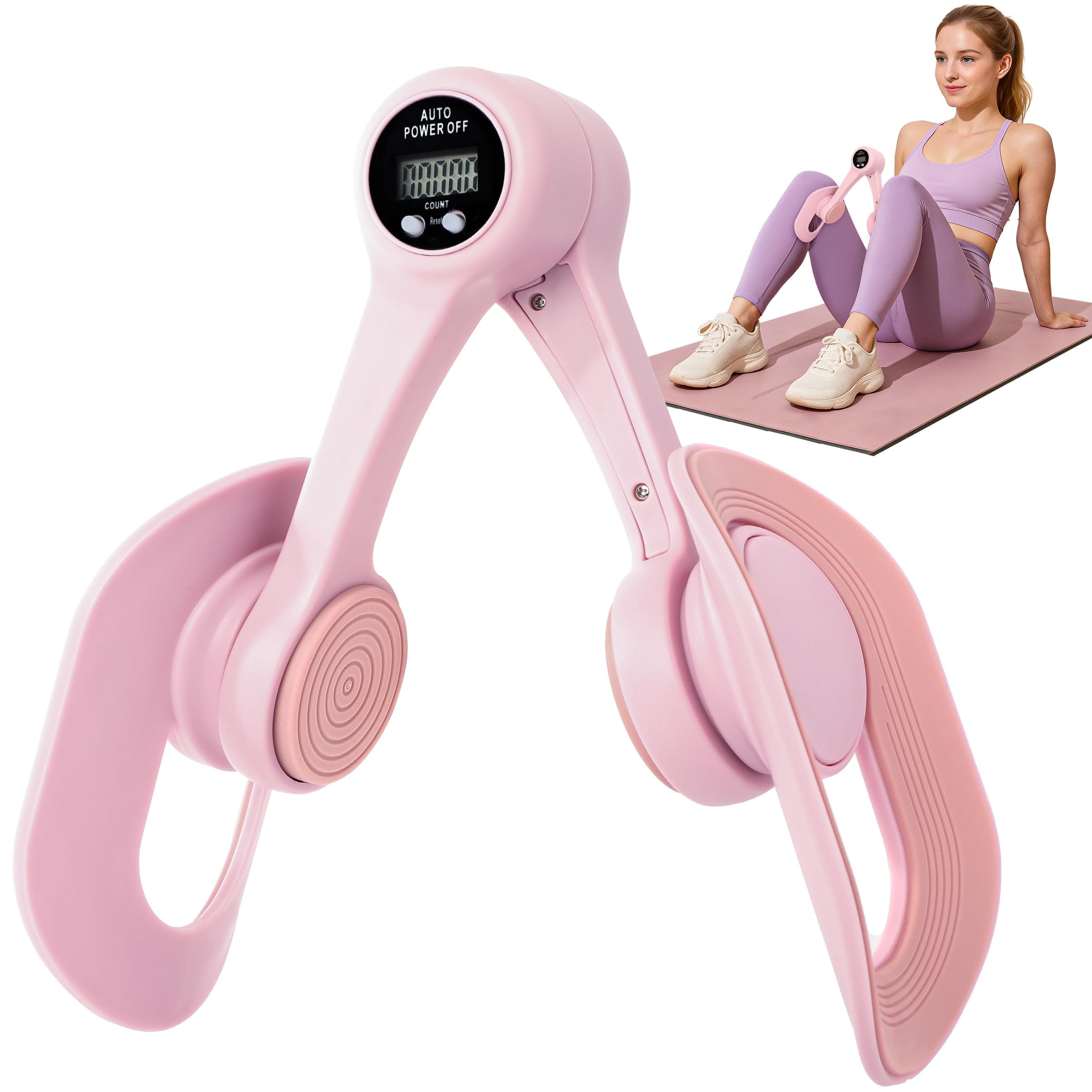 Thigh Trainer, Thigh Trainer, Pelvic Floor Muscle Trainer, Inner Thigh Exercise Workout Equipment for Home, Pelvic Floor Strengthening Device Women