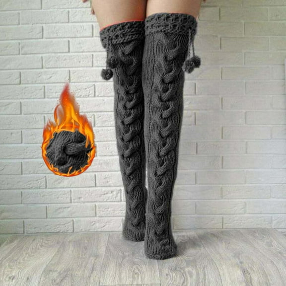 Thigh The Stockings High Warm Socks Long Women Ladies KNEE Stockings Girls OVER Socks Body Lace Stocking Garter Hosiery Colorful Tights Womens Pantyhose Stockings with Garter Belt Attached Knitted