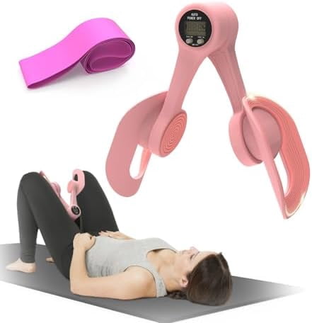 Thigh Trainer, 360Adjustable Pelvic Floor Exercise Devices with LED  Display, Inner Thigh Exerciser with 20LB Resistance Band for Women, Home  Fitness Equipment for Hip, Leg, Arm, LightPink - Walmart.com