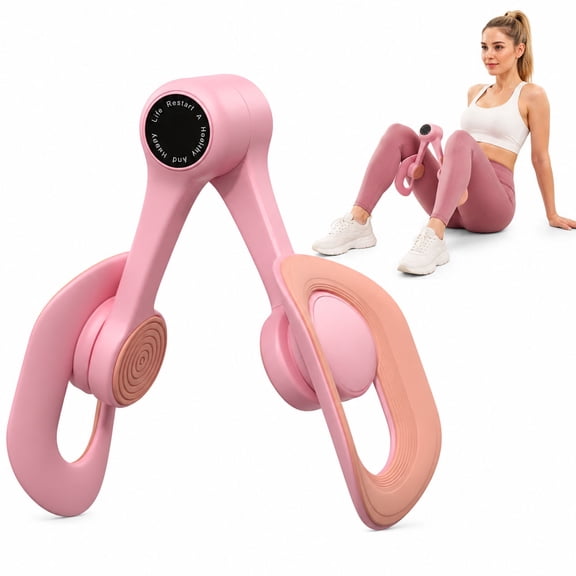 Thigh Trainer, Adjustable Inner Thigh Exercise Equipment, 16 LBS Resistance Pelvic Floor Trainer, Portable Workout Machine for Arms, Legs, Hips