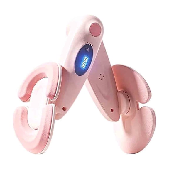 Thigh Trainer Pelvic Floor Exerciser, Inner Thigh Workout Device with Digital Display Adjustable Resistance Glute Toner, Non Slip Ergonomic Fitness Tool for Home Office Body Shaping