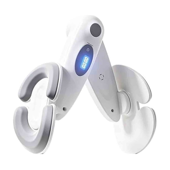 Thigh Trainer Pelvic Floor Exerciser, Inner Thigh Workout Device with Digital Display Adjustable Resistance Glute Toner, Non Slip Ergonomic Fitness Tool for Home Office Body Shaping