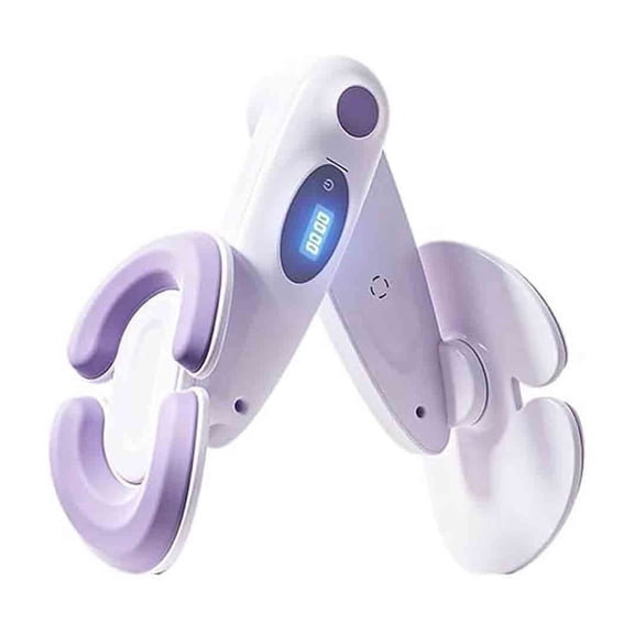 Thigh Trainer Pelvic Floor Exerciser, Inner Thigh Workout Device with Digital Display Adjustable Resistance Glute Toner, Non Slip Ergonomic Fitness Tool for Home Office Body Shaping