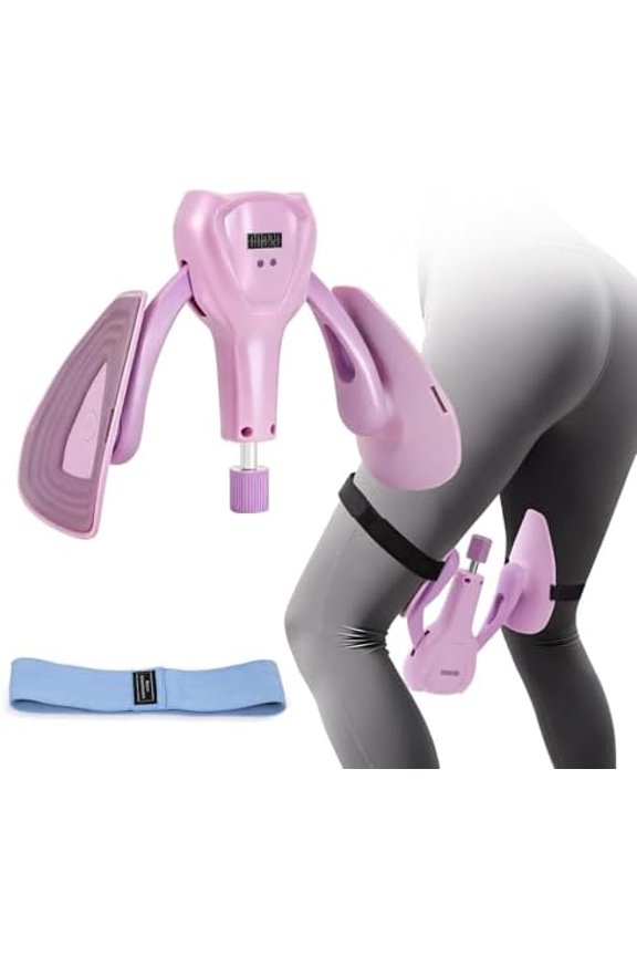 Thigh Trainer and Resistance Band Set, 0-110Lbs Adjustable Pelvic Floor Trainerfor Women, Inner Thigh Toning, Glutes & Full Body Workouts$$Sport & Recreation Other