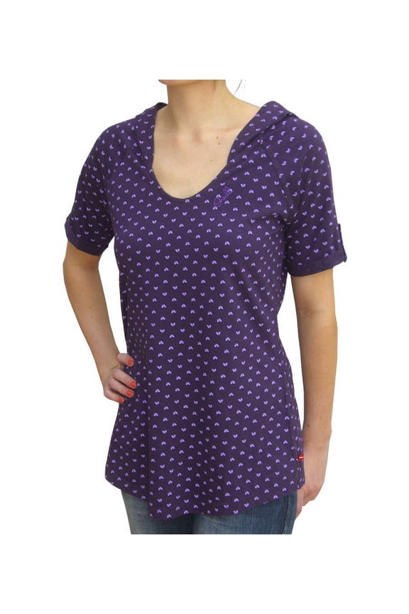 Thilde Hooded Short Sleeve T-Shirt [Purple Passion]