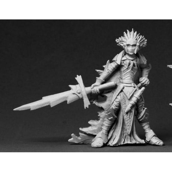 Thilinos Nightflame Dark Elf Miniature 25mm Heroic Scale Dark Heaven Legends Reaper Miniatures