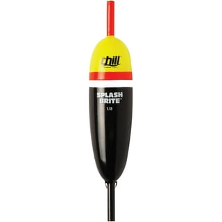 Thill Night N Day Glow Float Fishing Slip Float Yellow Black 3/4 in. Oval