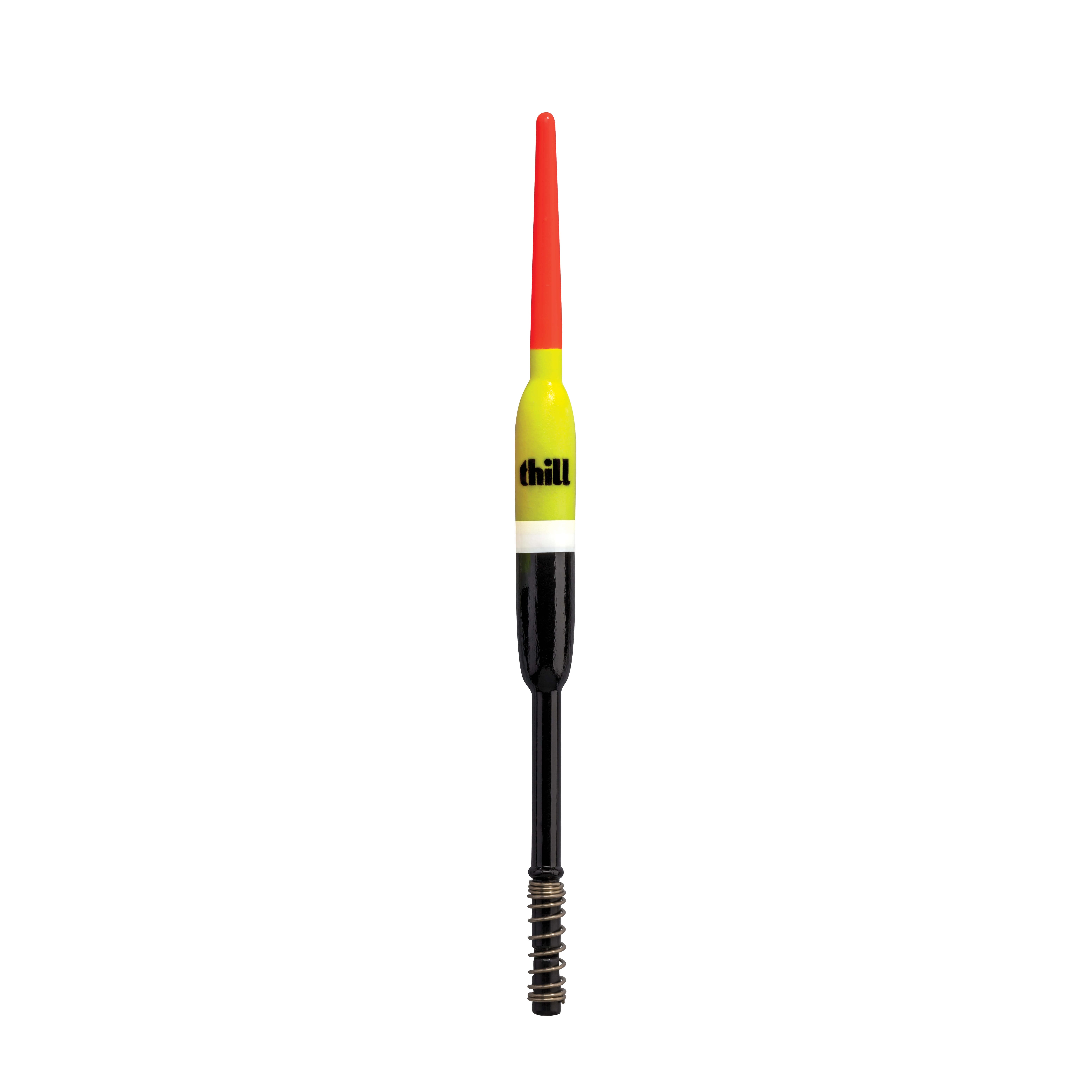 Thill Night N Day Glow Float Fishing Spring Float Yellow Black 3/8 in.  Pencil 