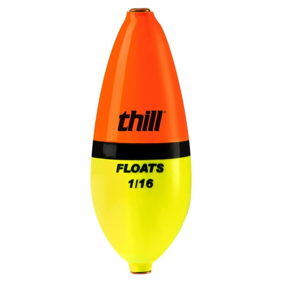 Thill Wobble Bobber Pear 2 1/4'' Org/Blk/Yl 1/16